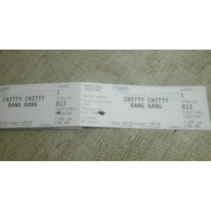 2 tickets CHITTY CHITTY BANG BANG