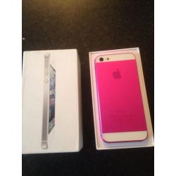 iPhone 5 in hot pink