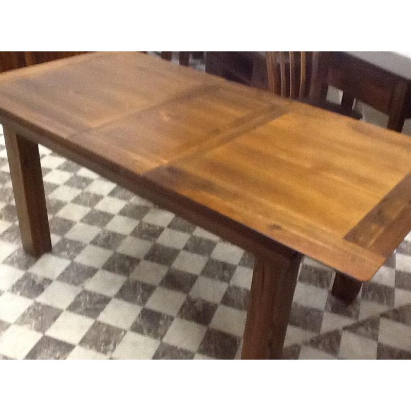 5 FT SOLID ACACIA WOOD EXTENDING TABLE