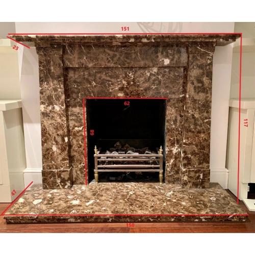 Marble fireplace with gas stove included (50% off if you dismantle it yourself!)