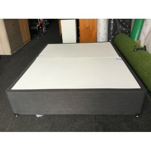 luxury king size mattress and divan base grey brand new rrp ?528