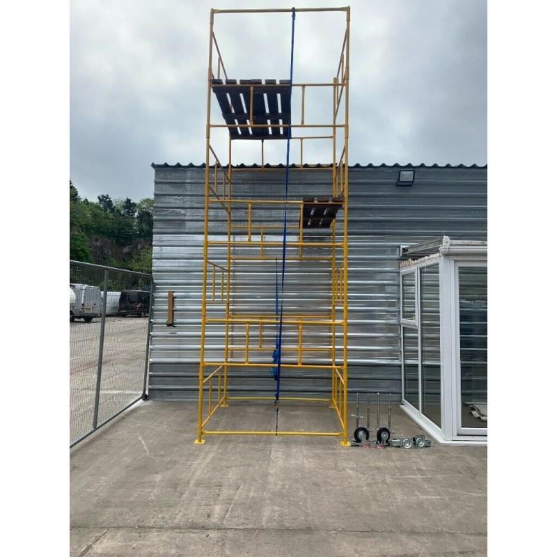 FREE DEDLIVERY DIY Scaffolding/Scaffold Tower Powder Coated Work Height: 5,9m 19'3ft