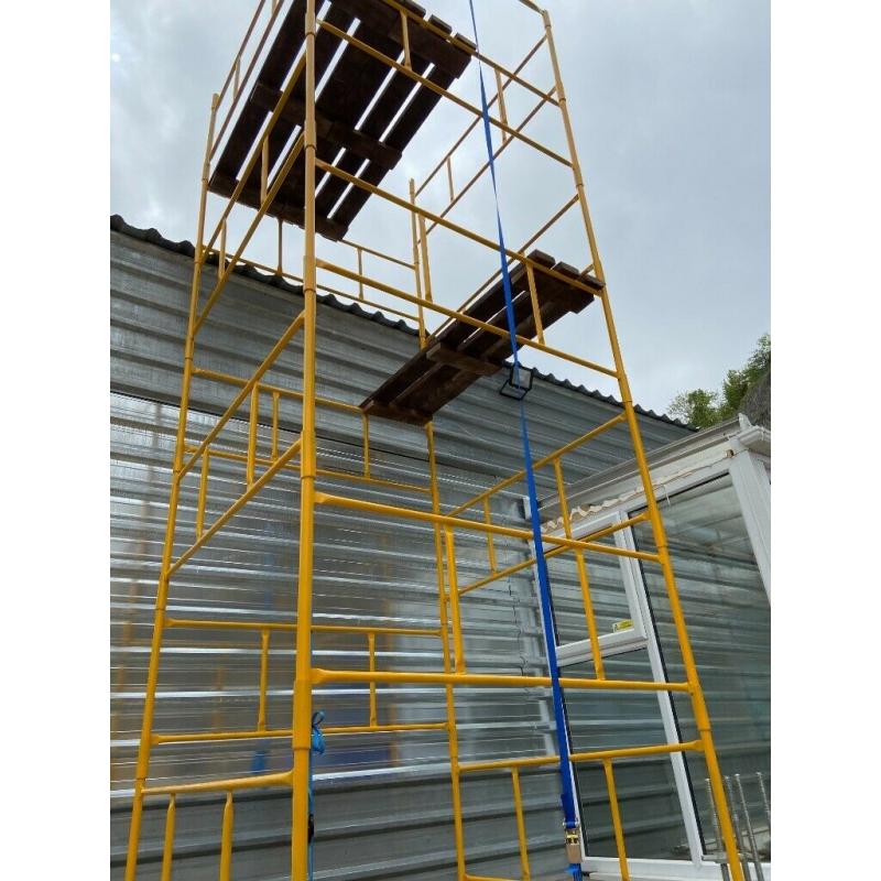 FREE DEDLIVERY DIY Scaffolding/Scaffold Tower Powder Coated Work Height: 5,9m 19'3ft