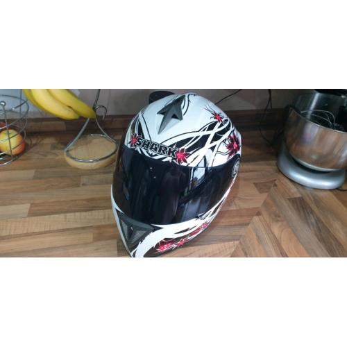 Shark motorcycle helmet.