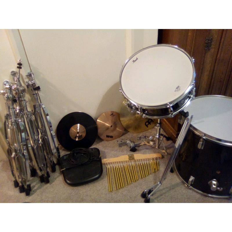 Drums and cymbals