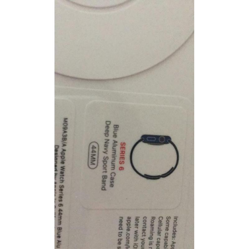 Apple Watch Series 6 44M Blue UNOPENED