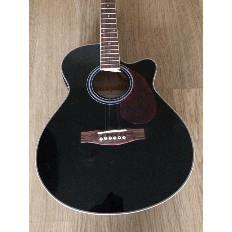 CAN DELIVER- HUDSON SEMI ACCOUSTIC ELECTRIC GUITAR