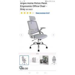 Gaming Study Office Mesh Chairs ?60 each. Grey or black colours availa