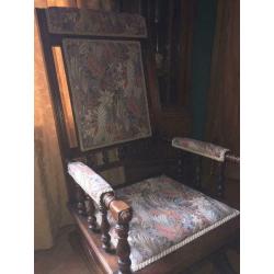 Antique rocker with lots of details vgc must sell due to changing Decor