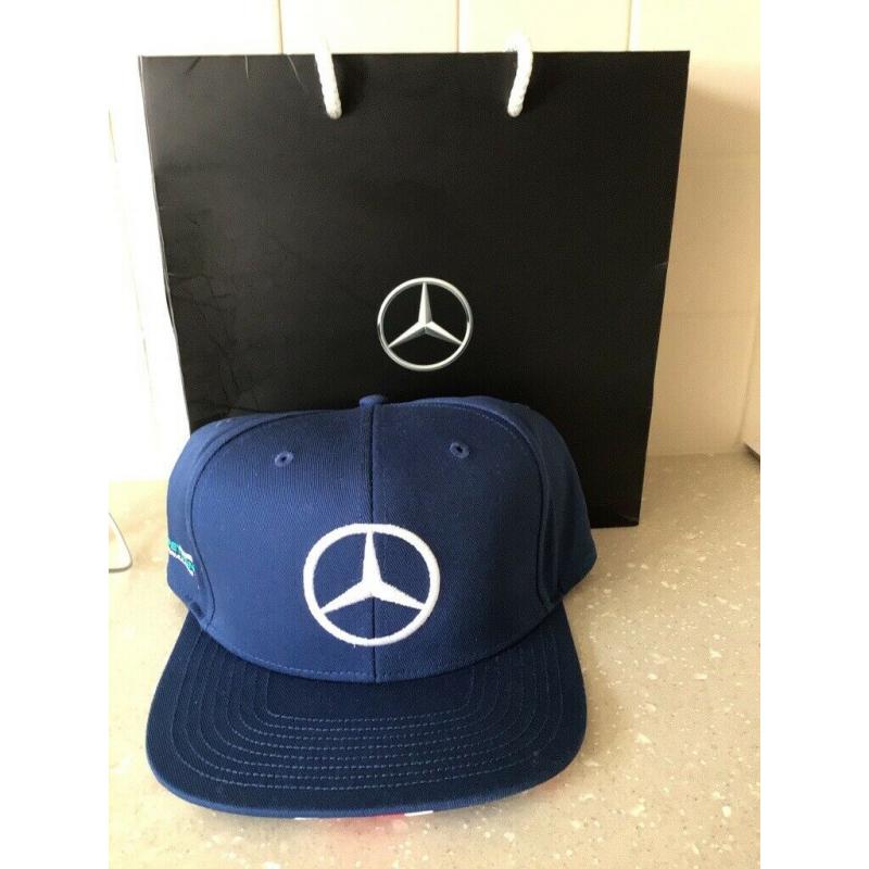 Mercedes Cap - signed by Lewis Hamilton