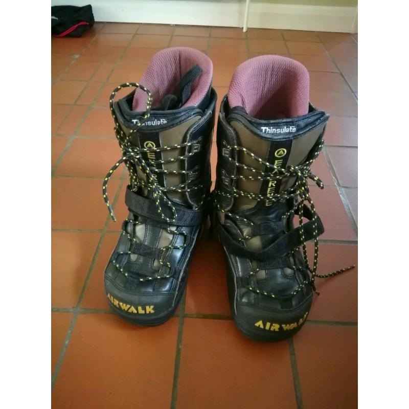 Airwalk snowboard boots for sale size 7