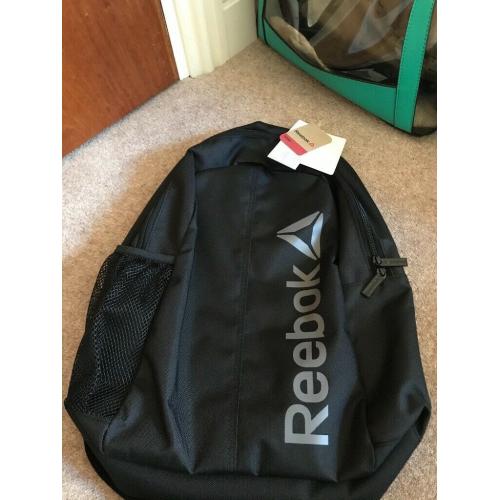 Reebok black back pack