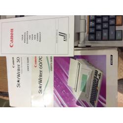 FREE - CANON STAR WRITER WORD PROCESSOR IN GOOD CONDITION
