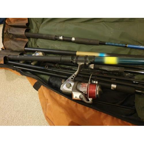 Assortment of fishing gear