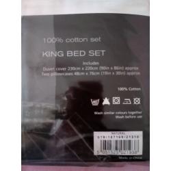 Kingsize Brand New! Cotton Quilt Cover & Pr Pillowcases, cost ?70!!!