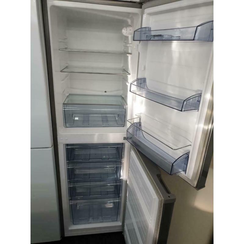 Chrome kenwood fridge freezer