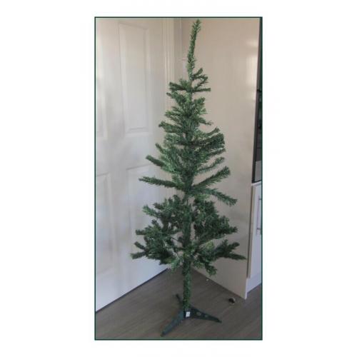 CHRISTMAS TREE, ARTIFICIAL, GREEN COLOUR, ABOUT 5ft TALL.