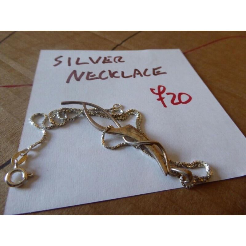 lovely silver necklace