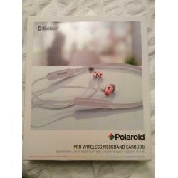Polaroid Pro Wireless NeckBand Earbuds. Bluetooth. Brand New