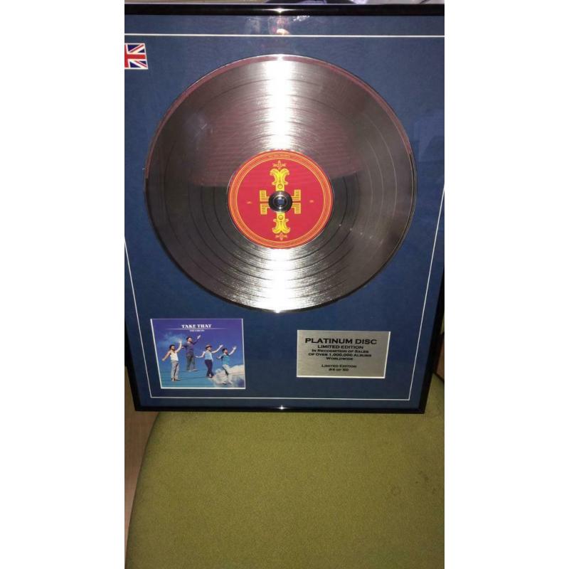 Take That Limited Edition CD Platinum Disc The Circus