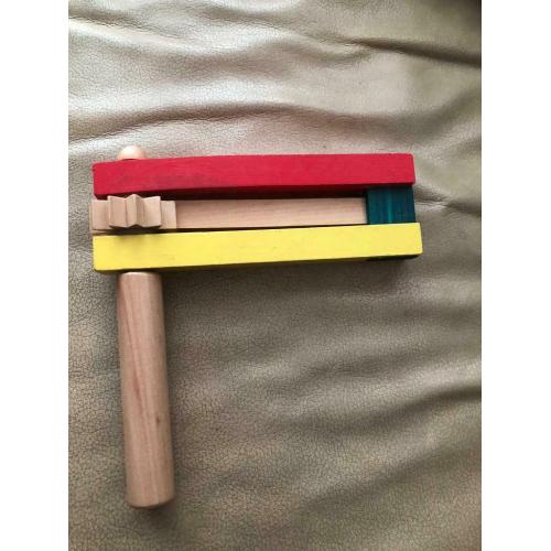 Rattle - shaker - plastic and wooden- ?3 each