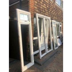 Needs GLASS!! French Doors with Side Panels less than 12 Months old!