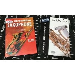 Saxophone book and fingering chart - Excellent condition