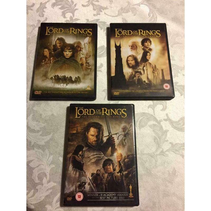 DVDs - The Lord Of The Rings Trilogy - (6 DVDs / 9 Hours Of Viewing)