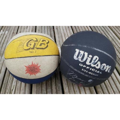 Two Basketballs: One Wilson Official, Michael Jordon signed basketball and one GB No 7 Basketball