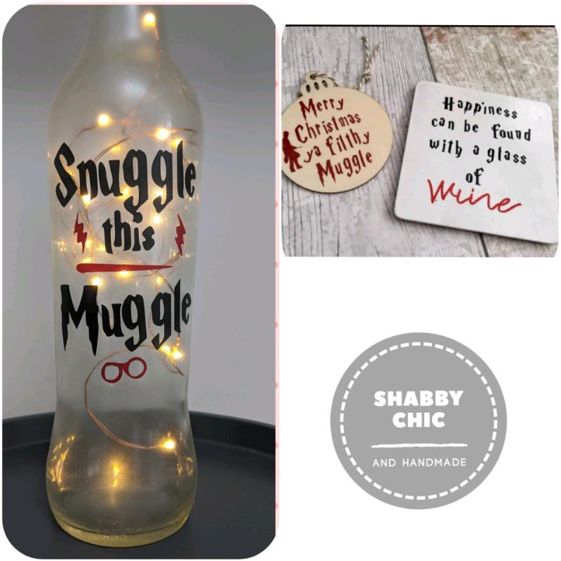 Harry potter gift - light up bottle lamp - brand new