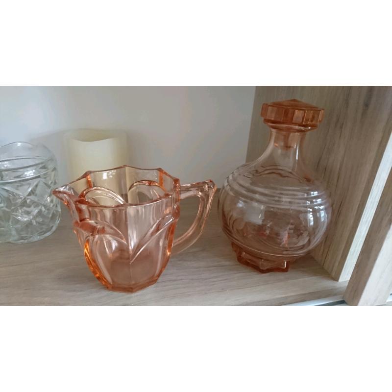 Decanter and water jug