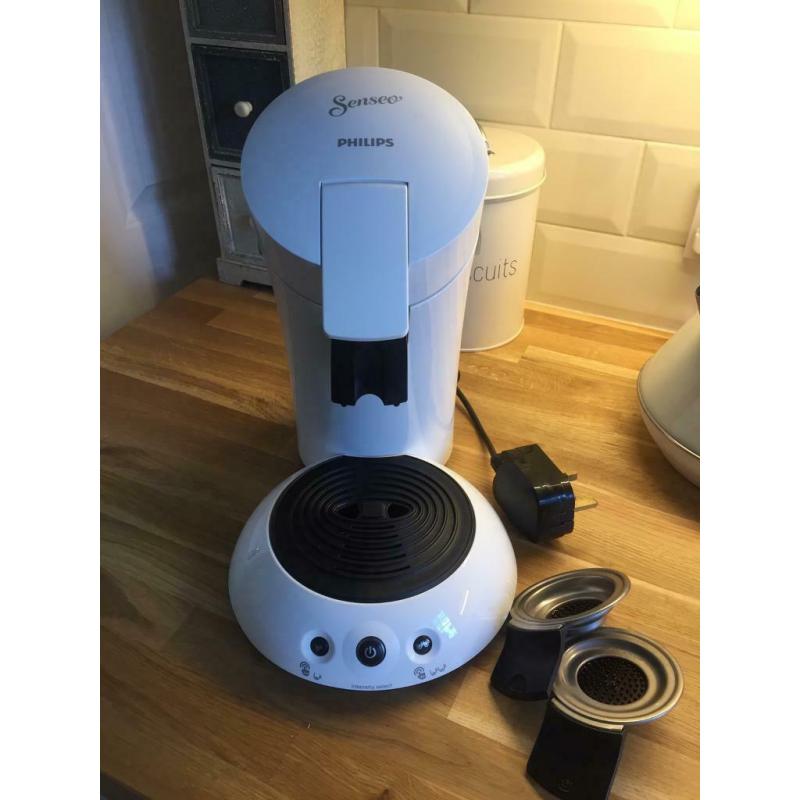 Philips senseo white coffee machine.