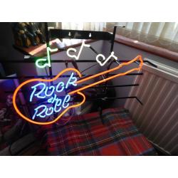 collectible Neon Rock and Roll Sign, beautiful, rare