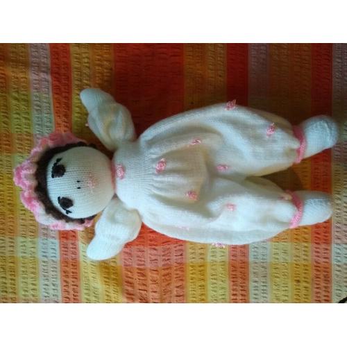 Hand knitted Baby Doll