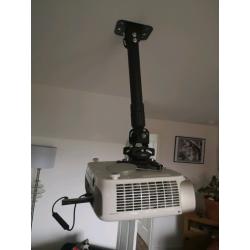 Benq W2000 Projector with Roof Mounting and 78" screen