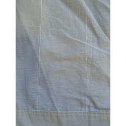 Small single blackout lined linen curtain