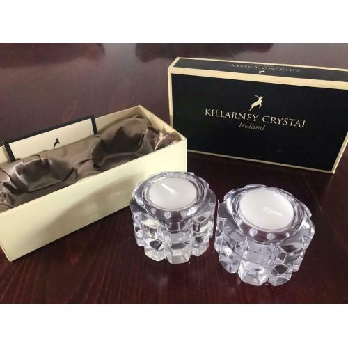 (Candles)Real Irish crystal tea lights in gift box