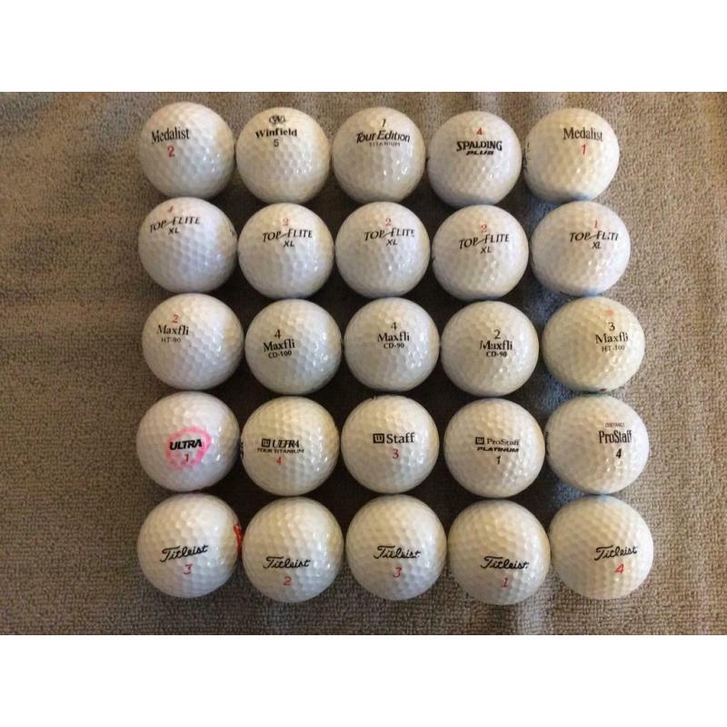 Golf balls x 25