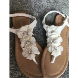Girls flowered sandals size 2
